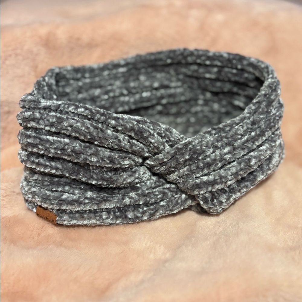Gray Knitted Headband